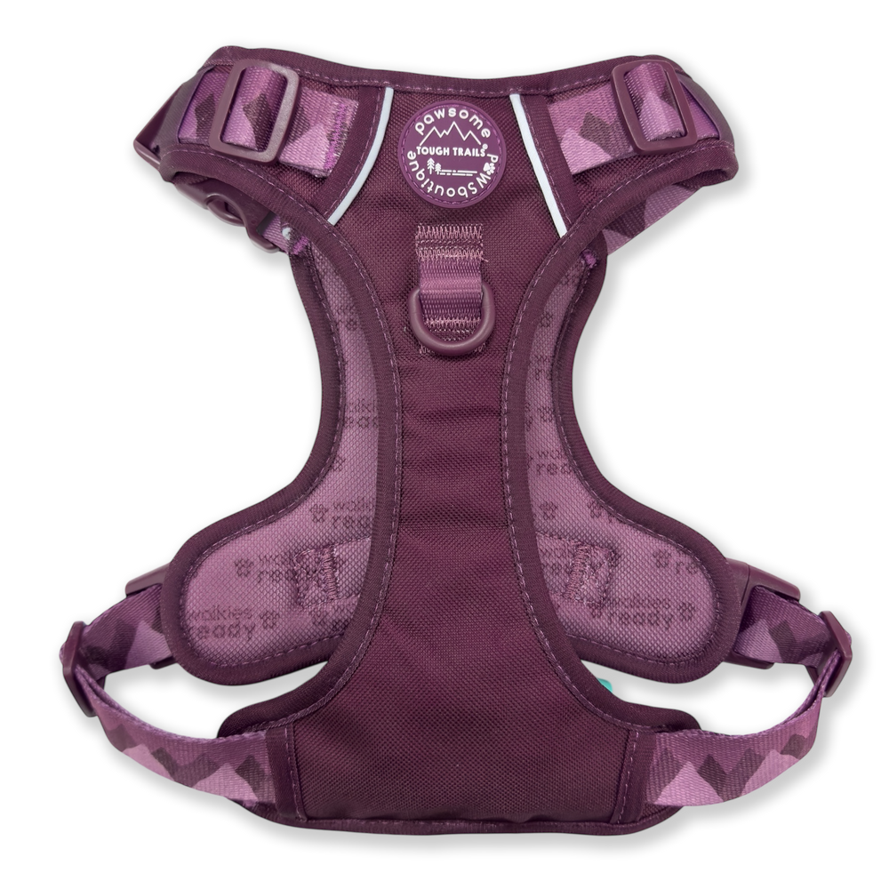 Tough Trails™ Harness - Walkies Ready® Plum