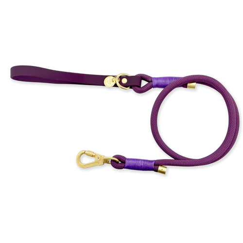 4ft Rope Lead - Walkies Ready® Plum