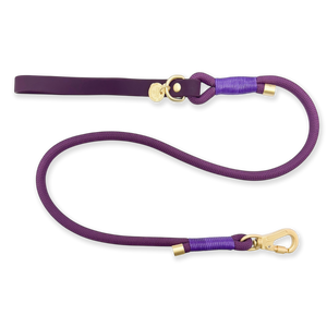4ft Rope Lead - Walkies Ready® Plum