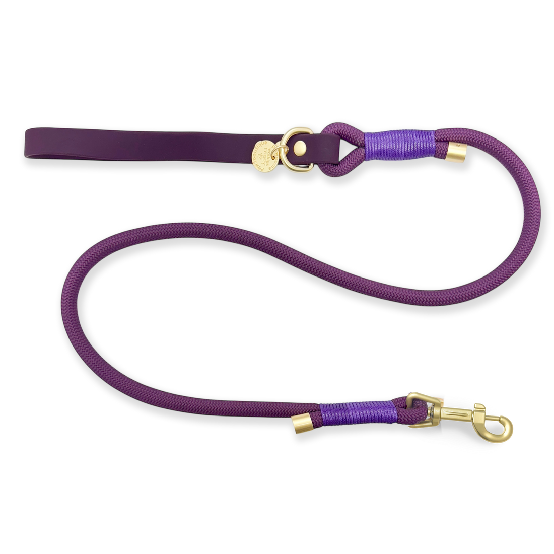 4ft Rope Lead - Walkies Ready® Plum (New clip)