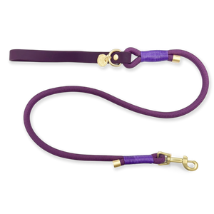 4ft Rope Lead - Walkies Ready® Plum (New clip)