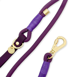 4ft Rope Lead - Walkies Ready® Plum
