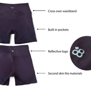 Lite Cycling Shorts - Plum