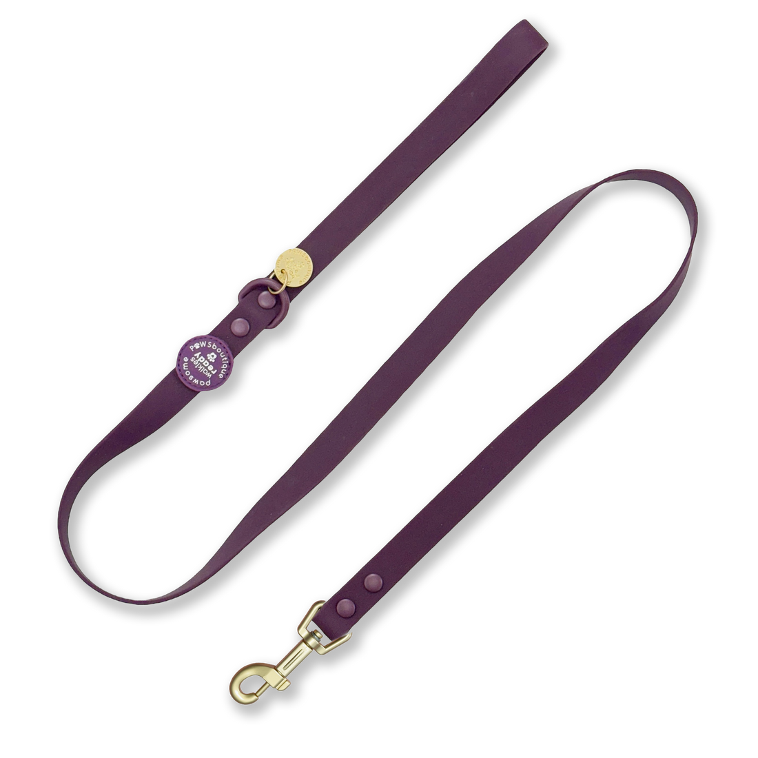 4ft Waterproof Lead - Walkies Ready® Plum (New Clip)