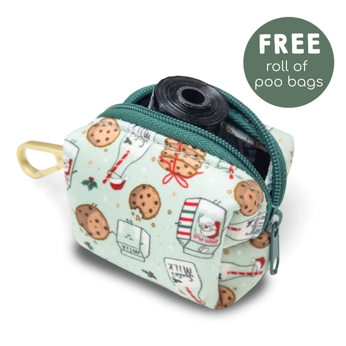 Poo Bag Holder - Milk & Cookies