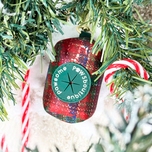 Poo Bag Holder - Yuletide Plaid