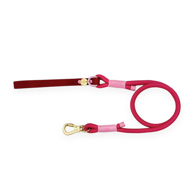 4ft Rope Lead - Walkies Ready® Raspberry Pink