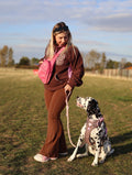 Brown Flared Leggings & Leopard Print Fleece Bundle