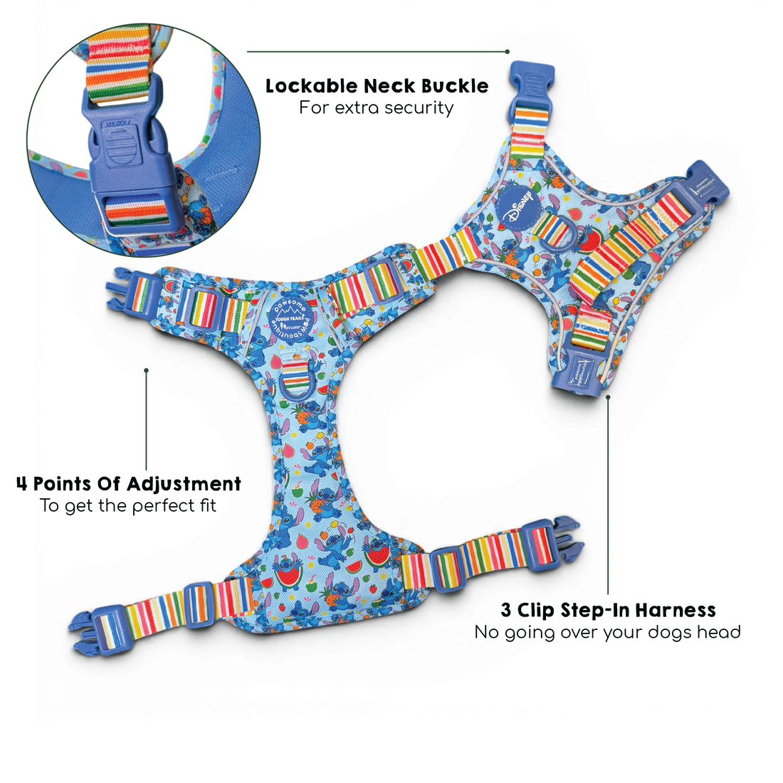 Disney© Tough Trails™ Harness - Stitch's Fruit Fiesta
