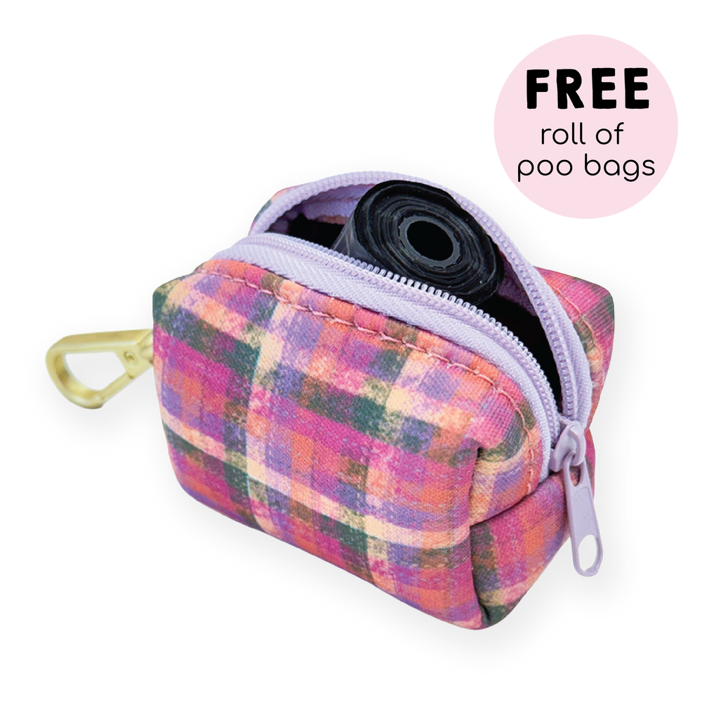 Poo Bag Holder - Tweed Sunset