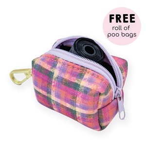 Poo Bag Holder - Tweed Sunset
