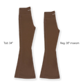 Flared Leggings - Brown