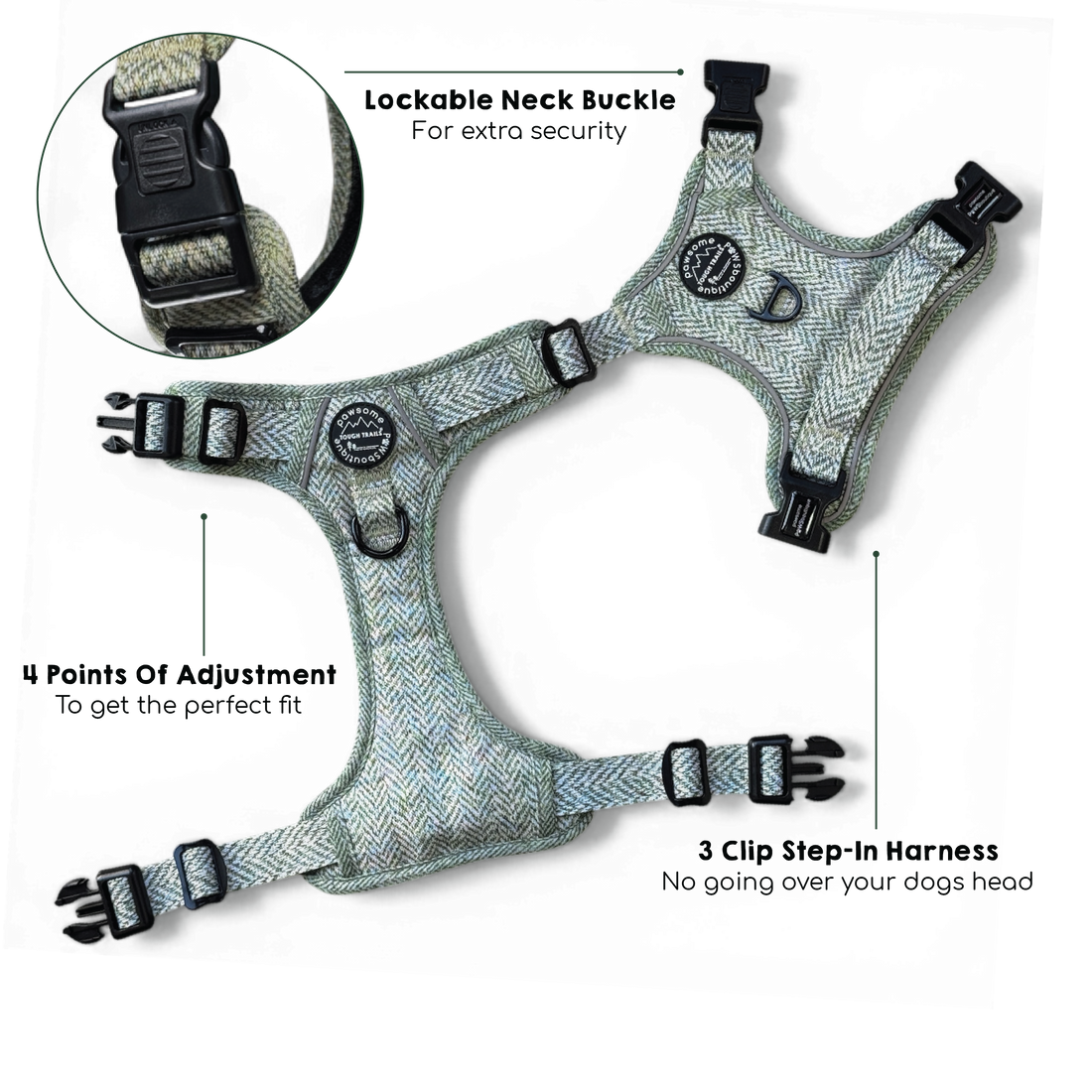 Tough Trails™ Harness - Country Thyme