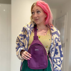 Sling Backpack - Walkies Ready® Plum