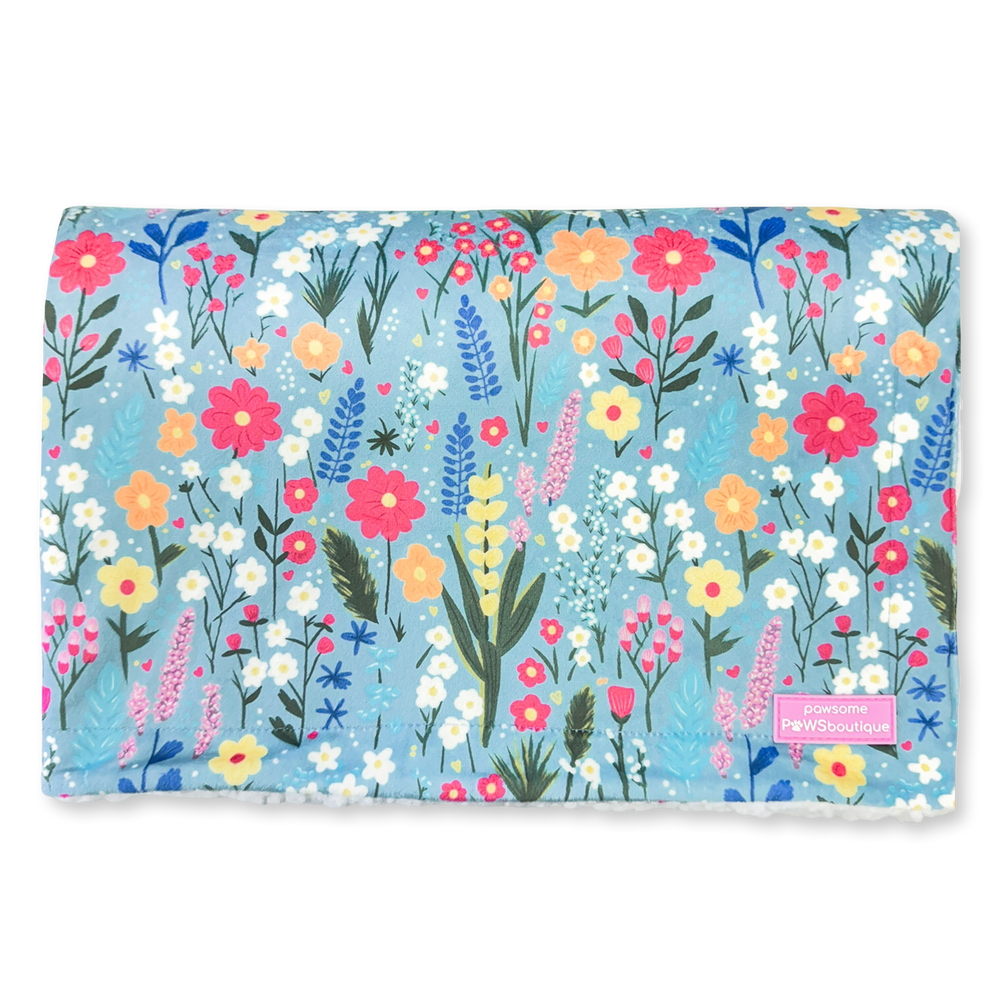 Dog Blanket -  Whimsical Wildflowers