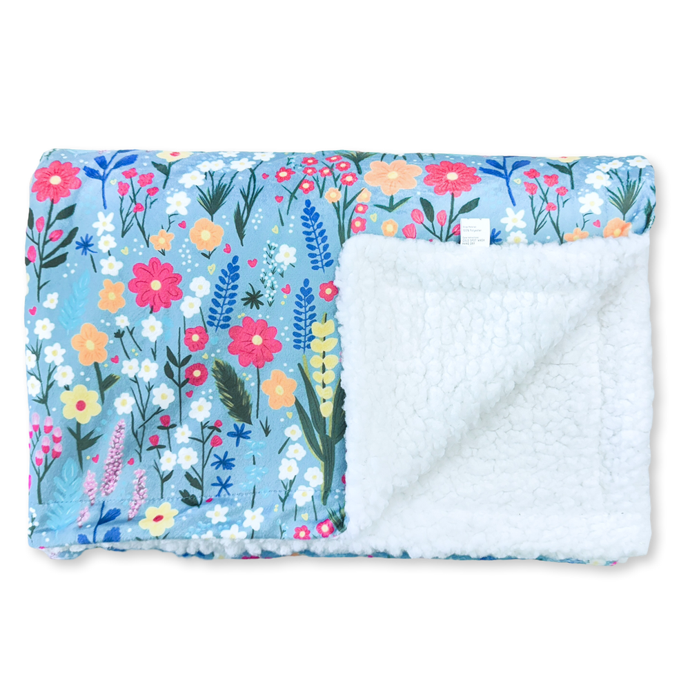 Dog Blanket -  Whimsical Wildflowers