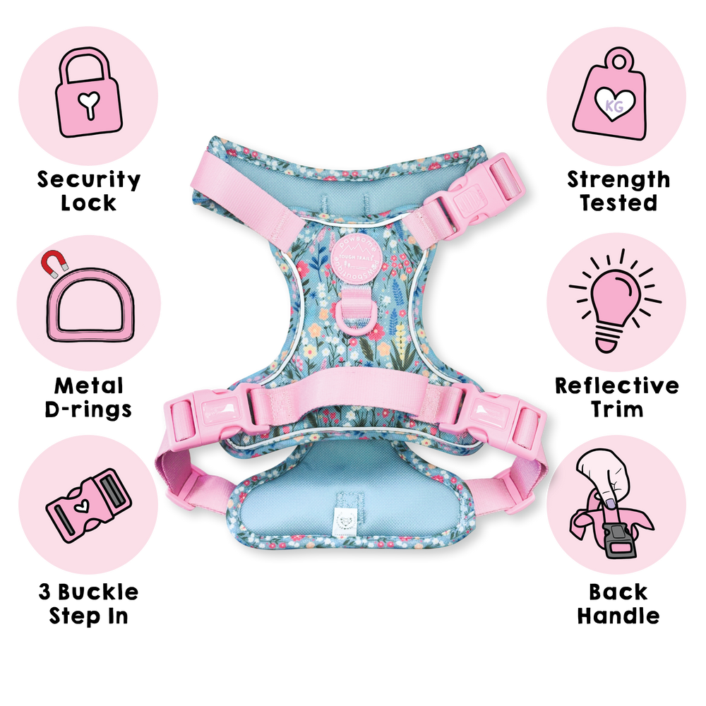 Tough Trails™ Harness -  Whimsical Wildflowers