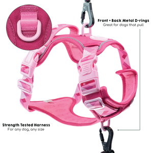 Tough Trails™ Harness - Walkies Ready® Raspberry Pink