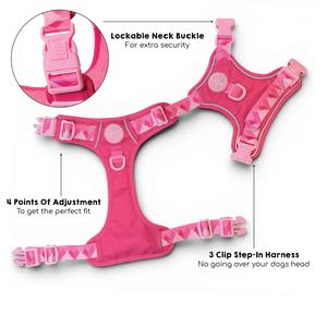 Tough Trails™ Harness - Walkies Ready® Raspberry Pink