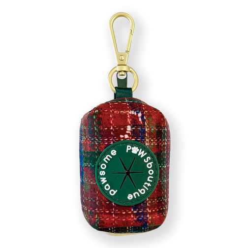 Poo Bag Holder - Yuletide Plaid