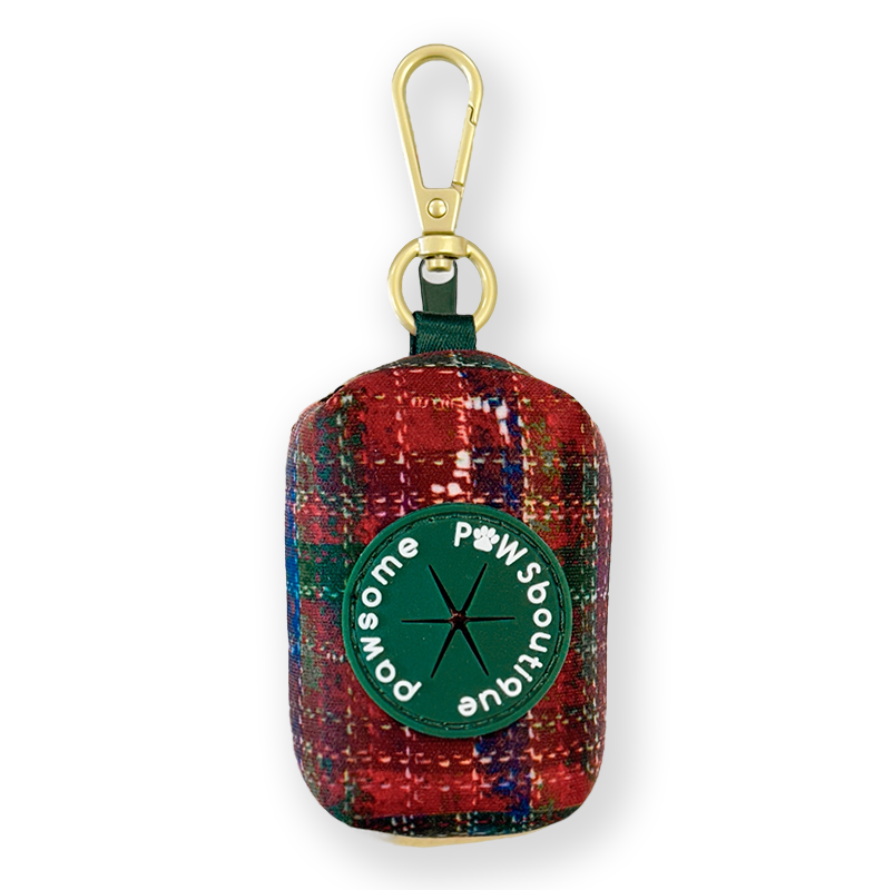 Poo Bag Holder - Yuletide Plaid