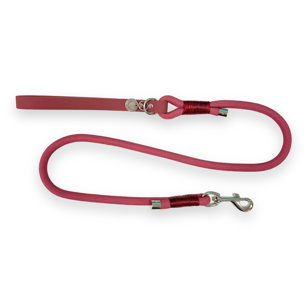 4ft Rope Lead - Wine Red