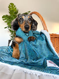 Dog Blanket - Country Teal